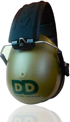 Decibel Defense Ear Protection, 37 dB NRR Ear Muffs (GREEN)