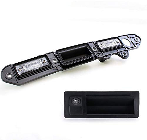 Wasserdicht Nachtsicht HD Rückfahrkamera mit Kofferraumgriff Schalter Ersatz für VW Golf Plus MK5/Jetta III/Touran 1T GP 1T2/Passat 3C B6 C3 Variant Wagon 2.0 TDI