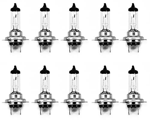 ZYNCUE Lot de 10 ampoules halogènes H7 12 V pour phare de voiture 55 W 4300 K