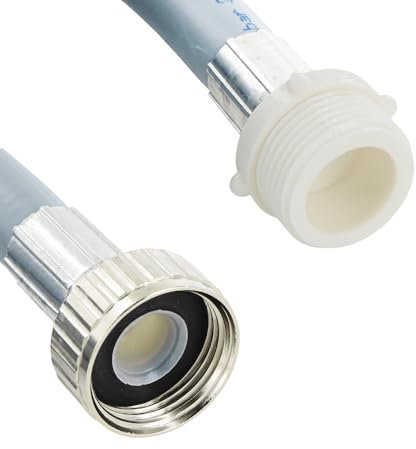 DEKAROX Extensión de manguera de entrada 3 m 3/4 recto/recta IG/AG F/M 25 °C universal para lavadora, lavavajillas y secadora conector macho/hembra