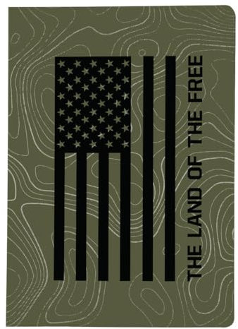 Kerusso Hold Fast Green 8.5 x 5.7 Inch Mens Patriotic, American Flag, Paperback, Lined Prayer Notebook Journal, The Land Of The Free