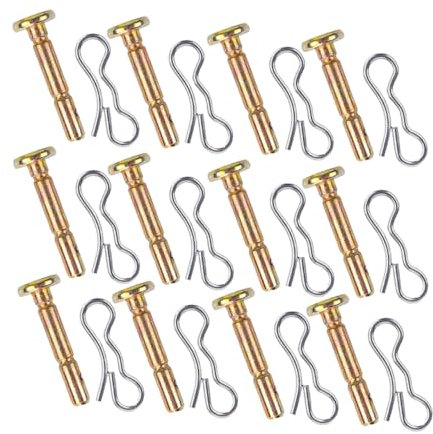 Sosoport 12juego Pasadores De Corte para Quitanieves Metal Duradero Kit Surtido De Pasadores De Corte para Quitanieves Accesorios para Barredora Reparación De Soplador