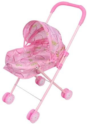 Poussette Poupee | Jeu D'imitation Poussette avec Capote - Pliable Transportable | pour Garçons Filles Maison Voyage Anniversaire École Extérieur