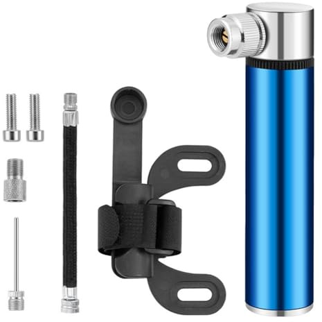 NINMORTH for Compact High-Pressure for Mini for Bike Pump with Stand, 120 PSI/8 Bar, Aluminum Alloy, for & Valves, Portable Air Pump for Bicycles and Sports Balls