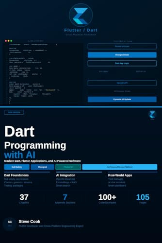 Dart Programming with AI: A Complete Beginner's Guide to Modern Dart Development, Flutter Applications, and AI-Powered Software