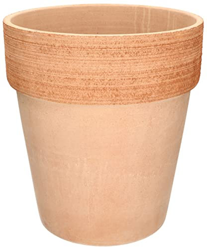 KOTARBAU® Pot de fleurs en céramique - Diamètre : 28 cm - En terre cuite - Résistant au gel - Avec poignées