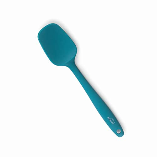 Lacor Cucchiaio da Cucina Ocean, Cucchiaio in Silicone, Utensili da Cucina, Manico Ergonomico, Antiaderente, Resistente alle alte Temperature, Lavabile in Lavastoviglie, Lunghezza 27.5 cm, 64453