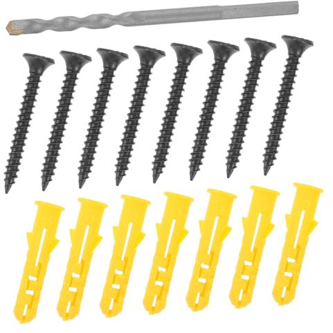 Healeved 1 Juego Juego de anclajes y tornillos para pared. anclajes para muros de concreto tornillos de hormigón kit de anclajes y tornillos para hormigón ancla de pared albañilería colocar