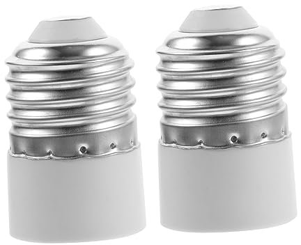 HOMSFOU 2 Pz Adattatore per lampada convertitori di lampade adattatore per base da e27 a e14 lampadina adattatore per portalampada adattatore luce connettore PRESA Accessori convertitore