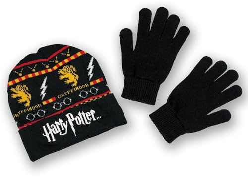 Harry Potter Gryffindor Kinder Mütze und Handschuh Set Combo