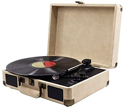 ROLTIN Giradischi, fonografo Fonografo retrò Disco in Vinile Giradischi elettromeccanico Giradischi a Valigia Grammo Vintage