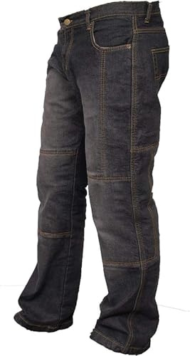 Rider Protec® Pantalones de motorista para hombre, pantalones cargo con protectores de cadera y rodillas y forro de aramida protector para corredores RP-IM-GRP