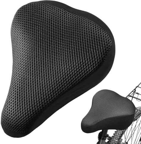 FerraDrend Funda Sillín Bicicleta 23x20 cm, Negro