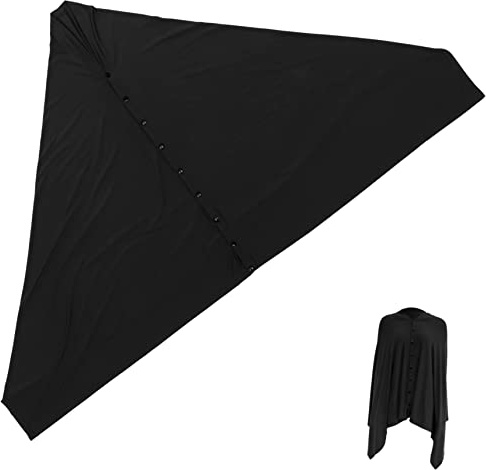FRCOLOR Foulard D'allaitement Protection Complète en Coton Confortable Couverture D'allaitement Noire Polyvalente pour Activités en Plein Air et Repas en Extérieur