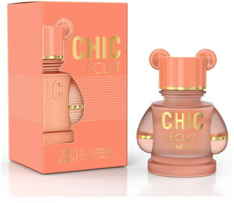 Chic Eclat Eau de Parfum 100ml – Long Lasting Unisex Perfume with Fresh Lemon Sorbet, Jasmine, Vetiver & Musk – Premium Unisex Fragrance