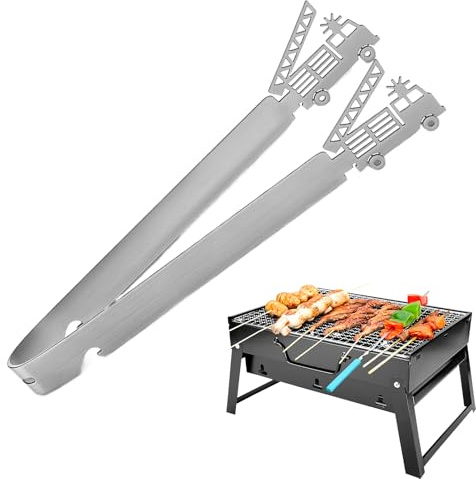 Pinzas de parrilla – Cocina Diseño Camión Bomberos 29 cm – Pinzas multifuncionales, cocina interior exterior parrilla parrilla para barbacoa para todos los días Juego de regalo para