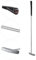 LEAGY Zeitloser klassischer Golf-Putter, 88,9 cm Länge, Putt Putt Style Zwei-Wege-Kopf und Premium-Gummigriff für Männer und Frauen für Rechts- oder Linkshänder (Silber)