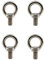 304 Edelstahl M12 Ringschraube mit verlängertem Gewinde (40 mm), 4 Stück