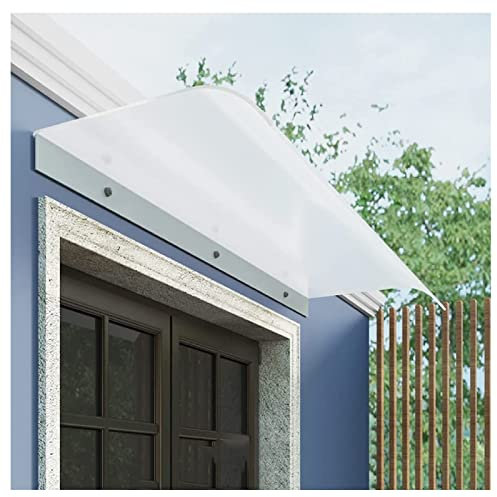 ZHANGQINGXIU Front Door Canopy Outdoor Awning,Porch Overhead Canopy, Window Door Awning Outdoor Garden Shade Shelter Clear Polycarbonate Sheets For Rain, Snow Protection, Scalable Decorate And Protect