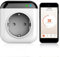WLAN Smart Steckdose, Programmierbarer WiFi Smart Thermostat Steckdose mit Fühler, WLAN Temperaturregler Steckdose 230V mit App, Mini Temperaturregler 10A APP Control, Alexa und Google Assistent