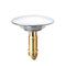 Qrity Pop Up Ablaufventil 66mm, Push-Open Ventil Abflussgarnitur, Ablauffilter Badstöpsel, Pop-Up Click Clack Waschbeckenstöpsel, Abflussgarnitur aus Messing, Geeignet für 38 mm Lochdurchmesser