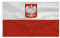 Flaga Polska Drapeau polonais avec aigle 90 x 150 cm - Drapeau polonais en polyester - Couleurs vives avec œillets en laiton Polish flag