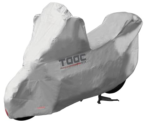 TAAC telo coprimoto da intemperie Easy. Telo copri scooter Tg. M, protezione moto e motorini con parabrezza e bauletto. Copriscooter impermeabile 204 x 90 x 163 cm. Telo scooter impermeabile esterno.