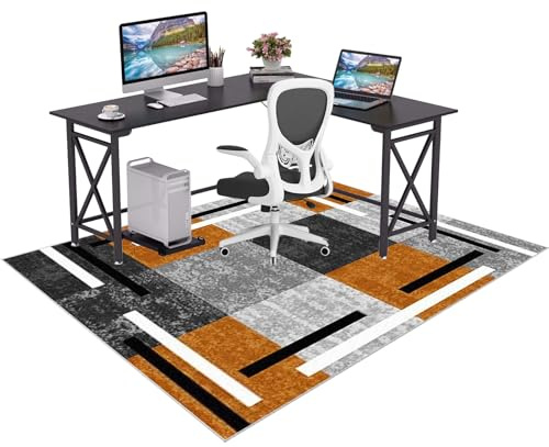 Alfombrilla para Silla de Oficina Alfombra Gaming Suelo Silla Ruedas 200 x 250 cm Alfombrilla Protección Suelo para Laminado Parqué Alfombra para Silla de Escritorio para Suelos Duros Entrada Casa