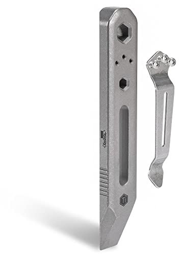 KeyUnity- KR00 Titanium EDC pied de biche Outil Multi-fonction avec tournevis et clip de poche