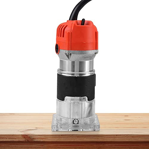 Fresa a mano con una sola mano, diametro 6,35 mm, fresa superiore 30000 giri/min, fresatrice professionale per bordi 580 W, fresatrice elettrica per legno e pavimenti in laminato