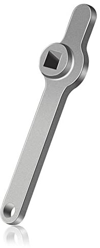 profiwoab Chiave quadrata per riscaldamento, in acciaio inox, maniglia di sfiato per radiatori, stabile e robusta, per radiatori, 70 mm
