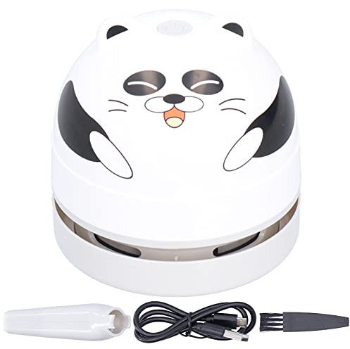 Balayeuse De Miettes, Aspirateur De Table Aspirateur De Bureau Au Design Animal Mignon, Mini Collecteur De Poussière Usb Rechargeable Aspirateur De Bureau Poussière Pour Bureau Coussin Voiture(Panda)