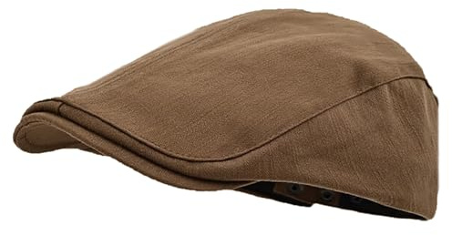 Casquette Béret Plate Coton Homme Réglable Souples Vintage Ivy Gatsby