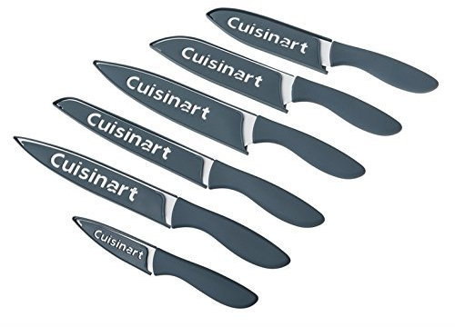 Cuisinart Ceramic Coated Knife Set, Blue/Grey (12 Piece)