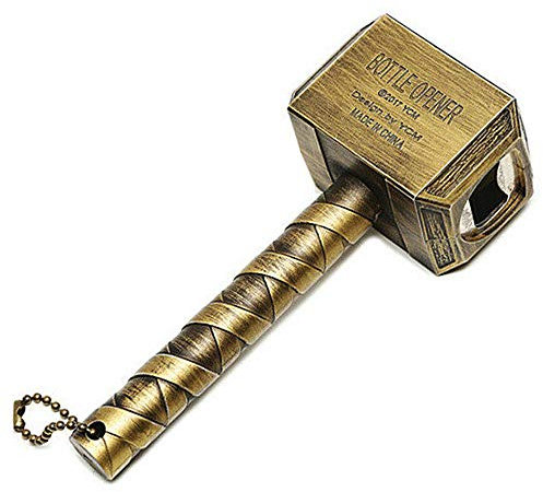Thor Hammer Bottle Opener Beer Bottle Opener for Bar Party BBQ Camping Beer and Families (Bronze)