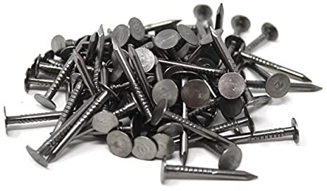 Design61 Chiodi per cinghia 2,2 x 22 mm, a testa tonda con punta arrotondata, 100 g, circa 125 pezzi