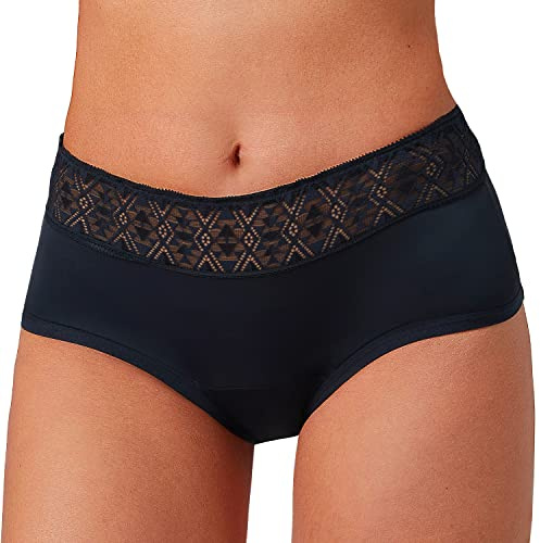 Culotte Menstruelle Absorbante & Confort Réutilisable Taille XL - Protection Hygienique Lavable, Coupe Haute Dentelle - Flux Léger à Modéré - Zones Absorbantes - Culotte Taille Haute Invisible