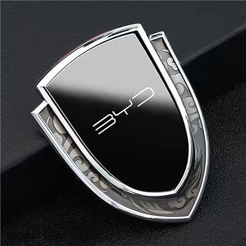 3D Emblemas Maletero Pegatinas y Carrocería Cromo Insignia Adhesivo del Logotipo para BYD Tang F3 E6 Atto 3 Yuan Plus Song Coche Logo,B
