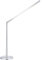 GLOBO LED Tischlampe Schreibtischlampe Tischleuchte Büroleuchte Leselampe, Metall Acryl nickel-matt, flexibel, 5W 460lm 4000K neutralweiß, H 80 cm