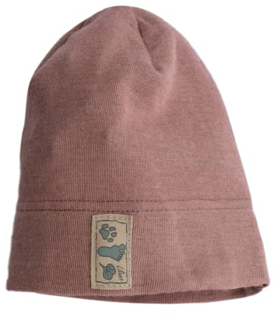 Lilano, Kinder/Baby Beanie Mütze, 70% Wolle (kbT), 30% Seide, 210 g/m² (Mauve, 110-116)