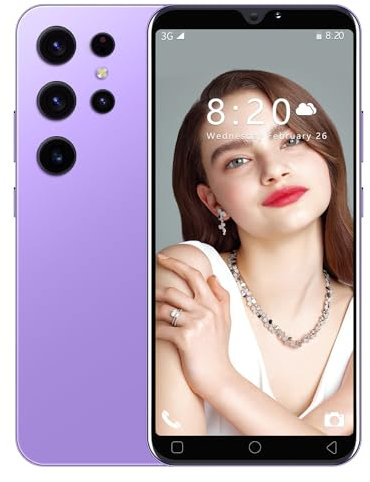 JoyHandy J24Ultra Handys, 5.0'' Dual SIM Dual Camera, 16GB ROM 128GB Erweiterung, Android 9.0, Face ID/WiFi/GPS 3G Handys (Purple)