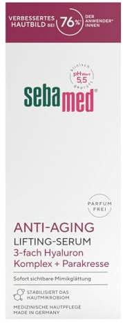 Sebamed Anti-Aging Hyaluron-Lifting Serum parfumfrei, Gesichtspflege und Feuchtigkeitspflege, Wirkformel mit 3-fach Hyaluron Complex, verbessertes Hautbild bei 76% der Anwender, Anti-Falten-Serum