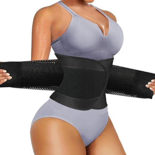 AOGOE Ceinture Lombaire Homme Femme, Ceinture de Sudation Ajustable, Amincissante Gaine Ventre Plat, Sport Soutien du Dos, Ceinture Amincissante pour Entraînement, Fitness, Sport