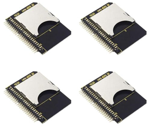 NJTHNTJR 4X Adaptateur IDE SD SD vers 2.5 IDE 44 Broches Carte Adaptateur 44 Broches Convertisseur Mâle SDHC/SDXC/MMC Convertisseur de Carte MéMoire pour Ordinateur Portable