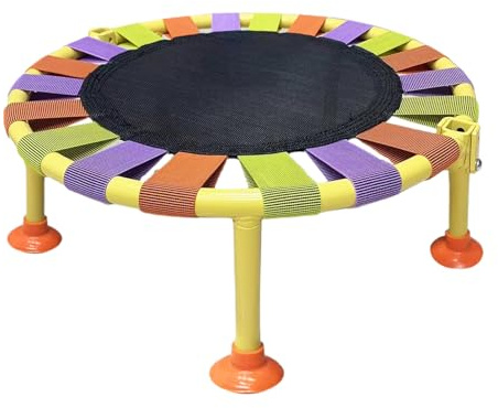 Kids Mini Trampoline - Foldable Indoor Trampoline with Safety Handrail For & Children, 75kg MAX Weight | Portable Jumping Bed For Home Exercise, Fun & Active Play