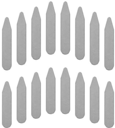JECOMPRIS Fermagli per Camicie in Acciaio Inox 16 Pezzi, Stecche Modellanti Arrotondate per Colletto Maschile e Femminile, Accessori per Colletto per Abbigliamento Formale e Lavoro