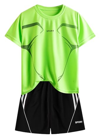 Genérico 2 Piezas Traje Deportivo para Niños,Conjuntos de Pantalones y Camisetas niños Verano Conjunto Chaleco Chándal manga corta camiseta cortos casual Ropa Primavera