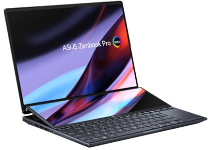 ASUS Zenbook Pro14 Duo OLED UX8402VV-P1084X Intel® Core™ i9-13900H Laptop 36,8 cm (14.5) Touchscreen WQXGA+ 32GB LPDDR5-SDRAM 2TB SSD NVIDIA GeForce RTX4060 Wi-Fi 6E (802.11ax) Windows 11 Pro Schwarz