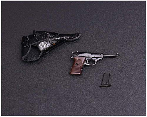 ZSMD 1/6 Waffle Walter P38 Doll Soldier Gun Modello Adatto per Dress Up HT VERYCOOL TBLeague Hottoy Phicen