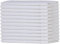 Sweet Needle Linen Cotton Cloth Napkins Set of 12 with Hemstitch White colour -50x50 cm, Finest Blend of European Flax with Organic Cotton is Ideal for Kitchen decor, Christmas, Bar and Restaurants